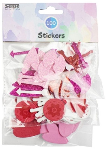 Sense, Klistermærker, skum, ass., 100 stk.