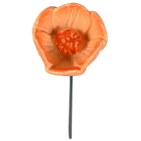 Kunstig blomst, Ø4,5 cm, orange