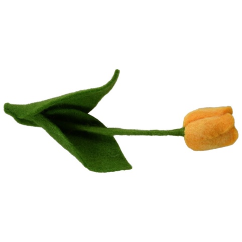 Tulipan, kunstig blomst, 27 cm, gul