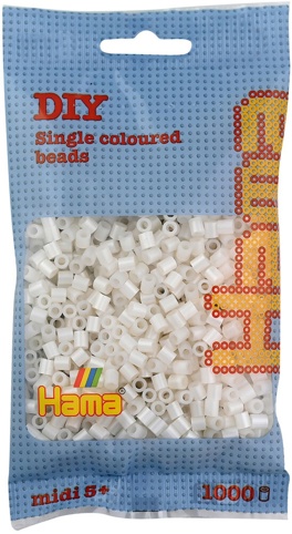 Hama, Perler, midi, perlemor, 1.000 stk.