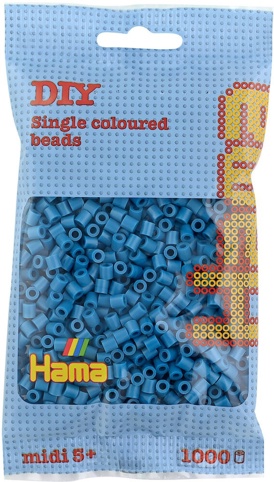 Hama, Perler, midi, petrol, 1.000 stk.