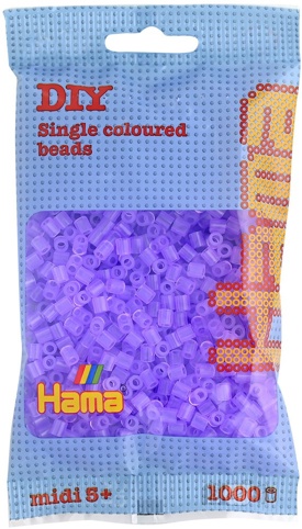 Hama, Perler, midi, transparent syren, 1.000 stk.