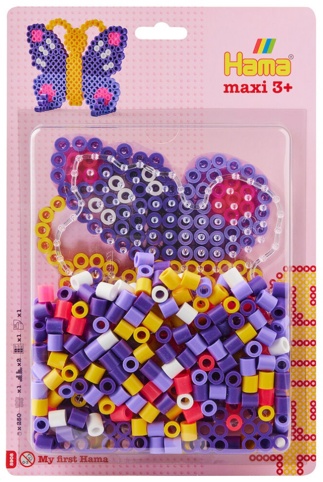 Hama, Perlesæt, maxi, sommerfugl