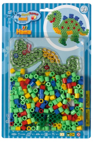 Hama, Perlesæt, maxi, dinosaur