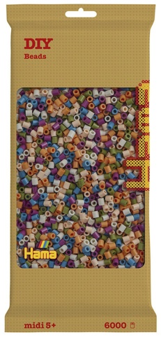 Hama, Perler, midi, mix 00, 6.000 stk.