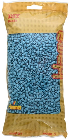 Hama, Perler, midi, turkis, 6.000 stk.