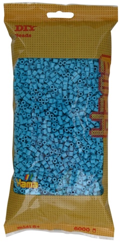 Hama, Perler, midi, azur, 6.000 stk.