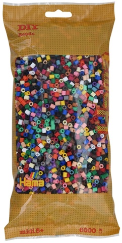 Hama, Perler, midi, mix 67, 6.000 stk.