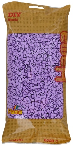 Hama, Perler, midi, pastelsyren, 6.000 stk.