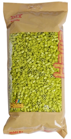 Hama, Perler, midi, lime, 6.000 stk.