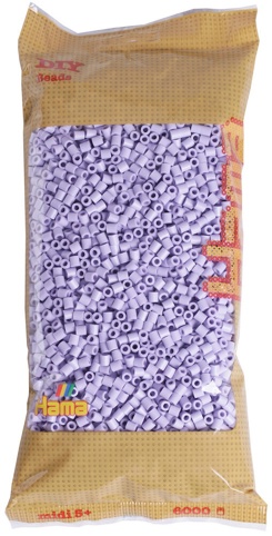 Hama, Perler, midi, lys lavendel, 6.000 stk.