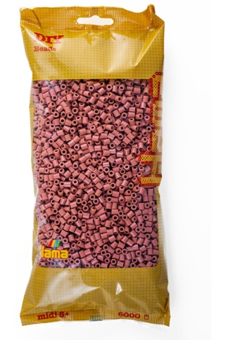 Hama, Perler, midi, mørk blush, 6.000 stk.