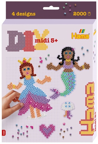 Hama, Ophængsæske, midi, prinsesse og havfrue