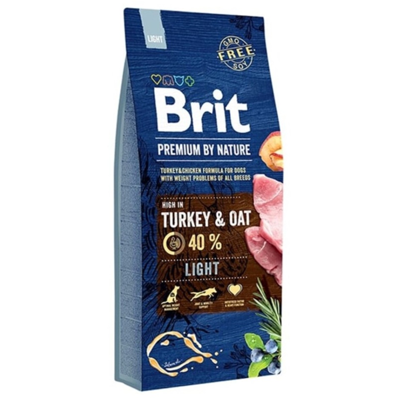 Brit PBN Light, Tørfoder m/kylling og kalkun, 15 kg