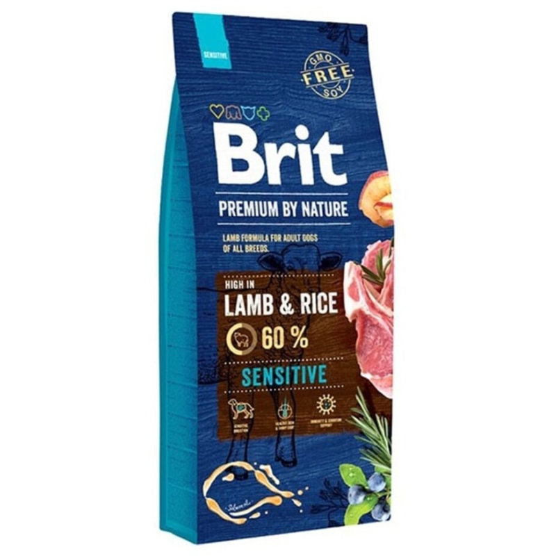 Brit PBN Sensitive, Tørfoder m/lam, 15 kg