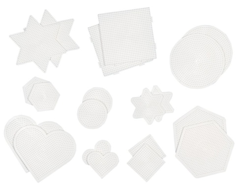 Hama, Perlepladesæt, midi, geometrisk, 20 dele