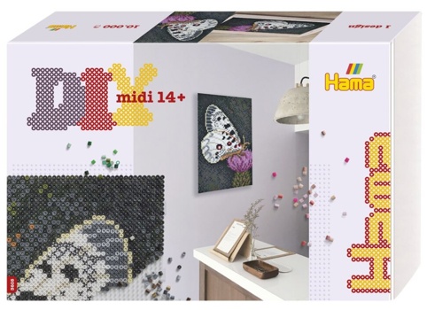 Hama, Gaveæske, midi art, sommerfugl