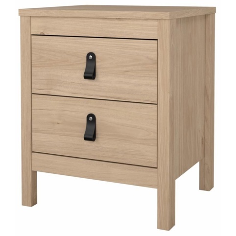 Tvilum, Natbord, Madrid, 2 skuffer, jackson hickory