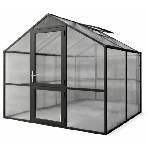 Drivhus, Rose II, grå, 5,06 m²