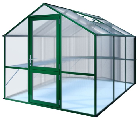 Drivhus, Rose III, grøn, 7,53 m²