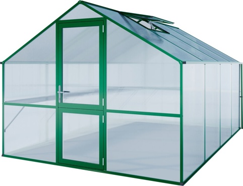 Drivhus, Orkidé IV, grøn, 12,74 m²