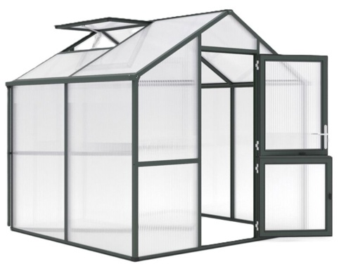 Drivhus Iris II, grøn, 5,06 m²