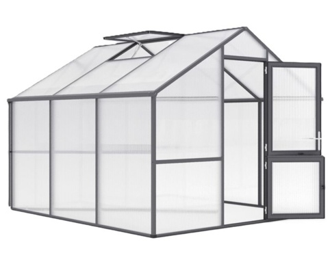 Drivhus, Nellike III, grå, 9,59 m²