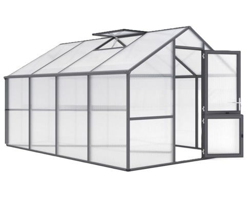 Drivhus, Nellike IV, grå, 12,74 m²