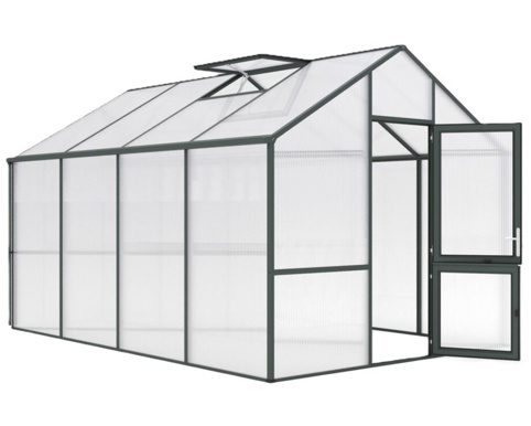 Drivhus, Dahlia IV, grøn, 12,74 m²
