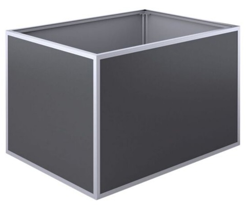 Højbed, 130, alu, 121x91 cm
