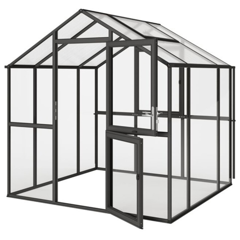 Drivhus, Aiptasia III small, grå, 5,06 m²