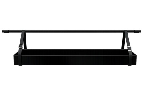 Hylde t/drivhus, 45 cm, sort