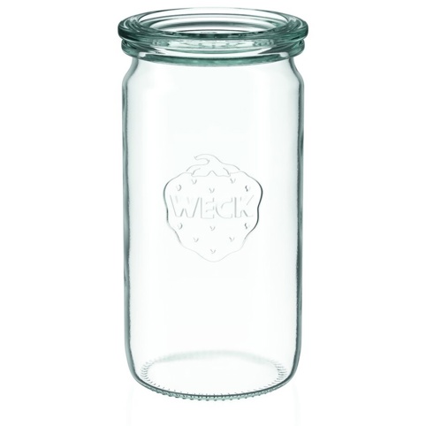 Weck-cylinderglas m/låg, RR60, 2-pak