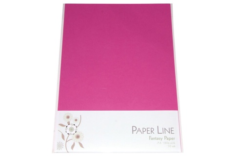 Paper Line, Karton, pink, A4, 10 ark