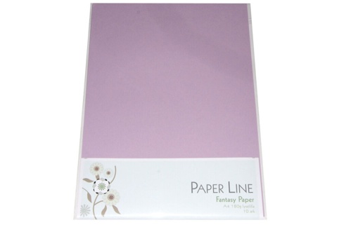 Paper Line, Karton, lyselilla, A4, 10 ark