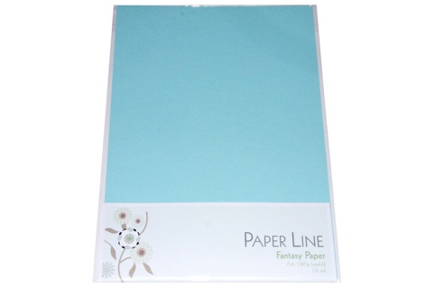 Paper Line, Karton, lyseblå, A4, 10 ark