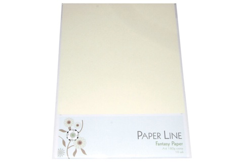 Paper Line, Karton, creme, A4, 10 ark