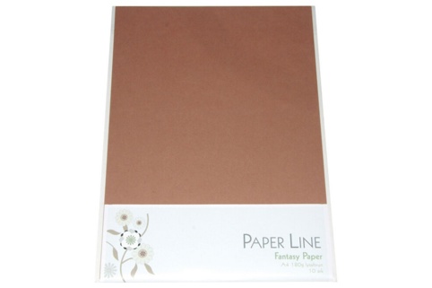 Paper Line, Karton, lysebrun, A4, 10 ark