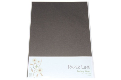 Paper Line, Karton, grå, A4, 10 ark