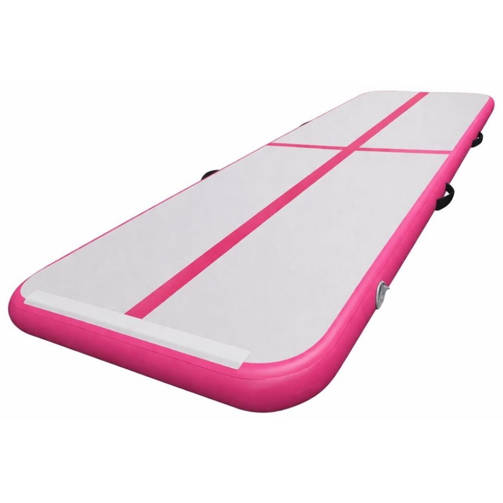 Airtrack, 400x100x10 cm, pink/grå