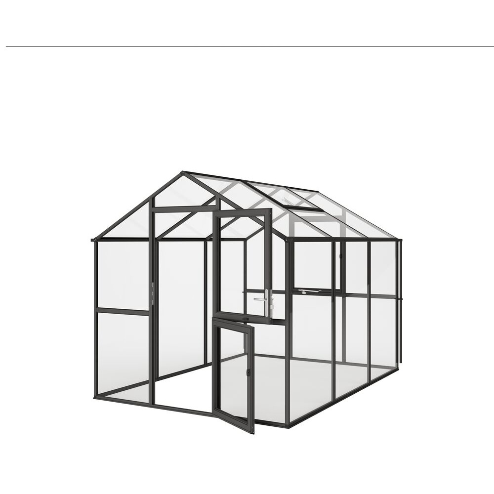 Drivhus, Aptasia III, grå, 7,52 m²