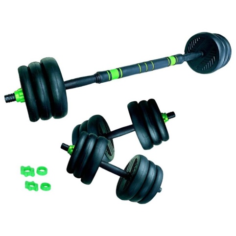 ASG, Vægtsæt, 15 kg, sort/grøn