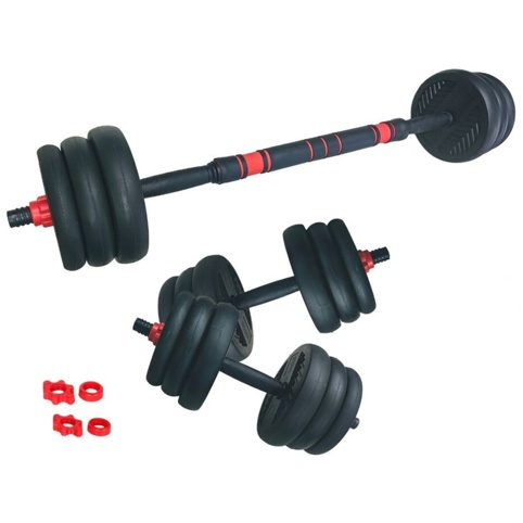 ASG, Vægtsæt, 15 kg, sort/rød