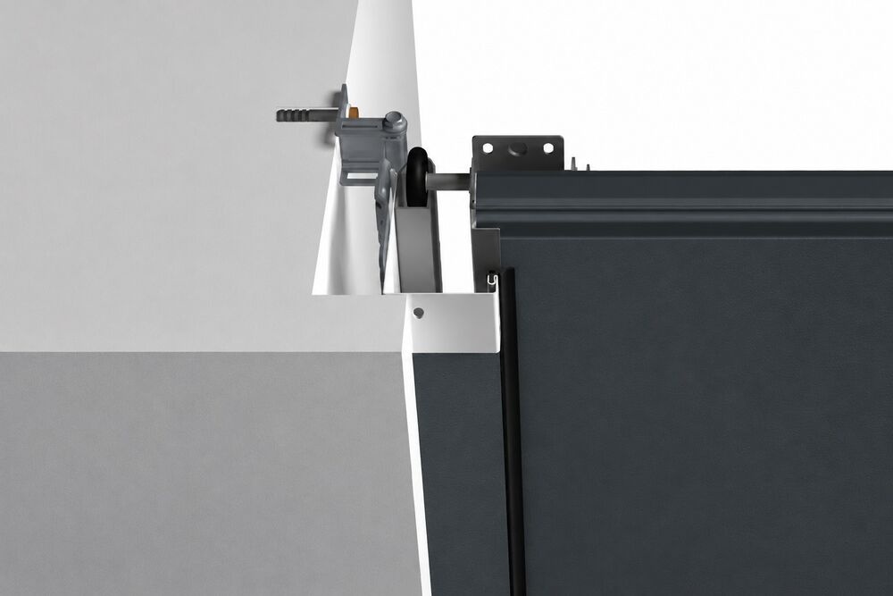 Hörmann, Karmbeklædning m/planar-overflade, 2000x1000 mm, antracitgrå