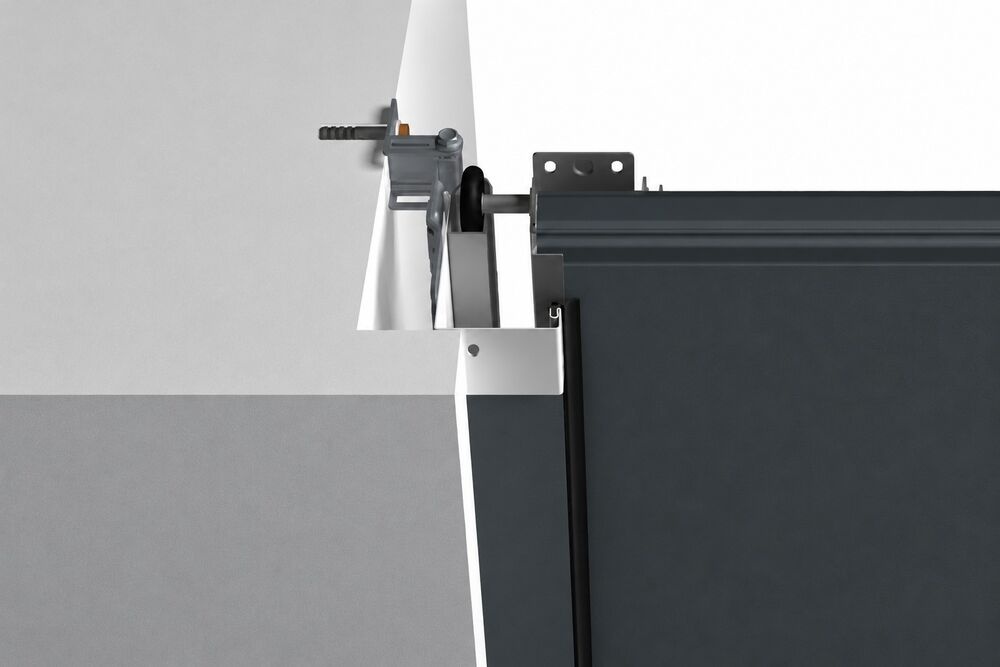 Hörmann, Karmbeklædning m/planar-overflade, 2000x1000 mm, sort