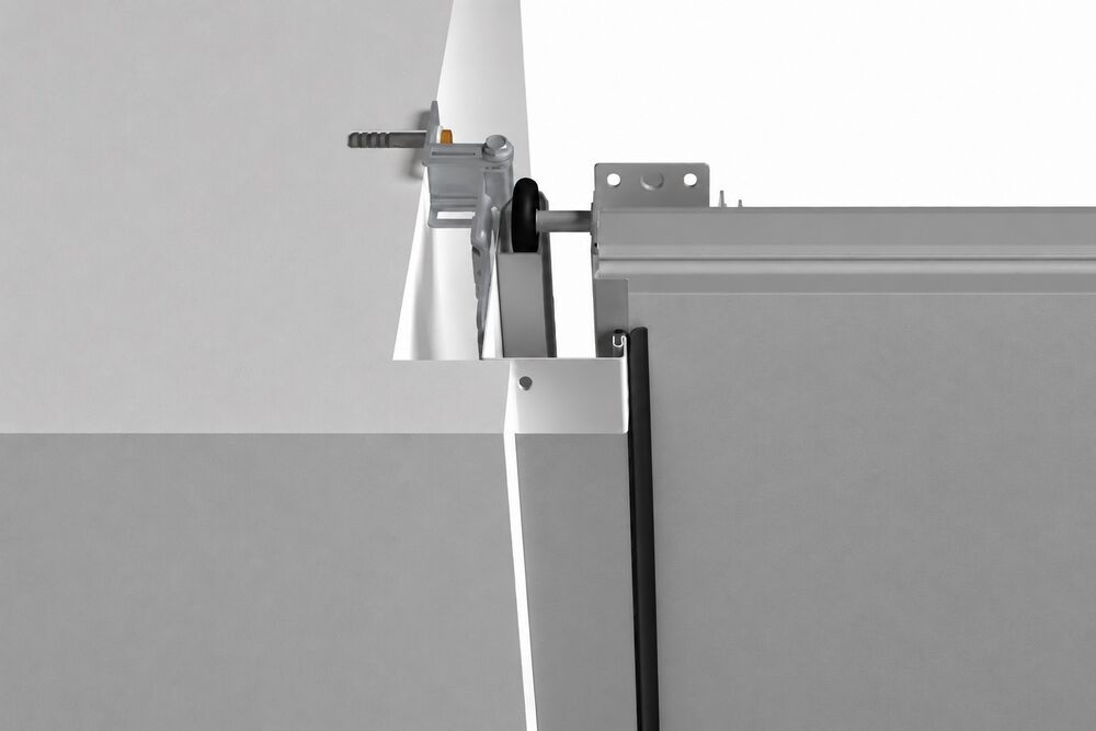 Hörmann, Karmbeklædning m/planar-overflade, 2000x1000 mm, grå