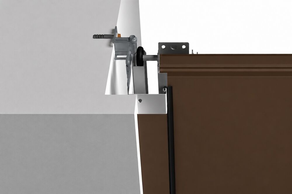 Hörmann, Karmbeklædning m/planar-overflade, 2125x1000 mm, brun