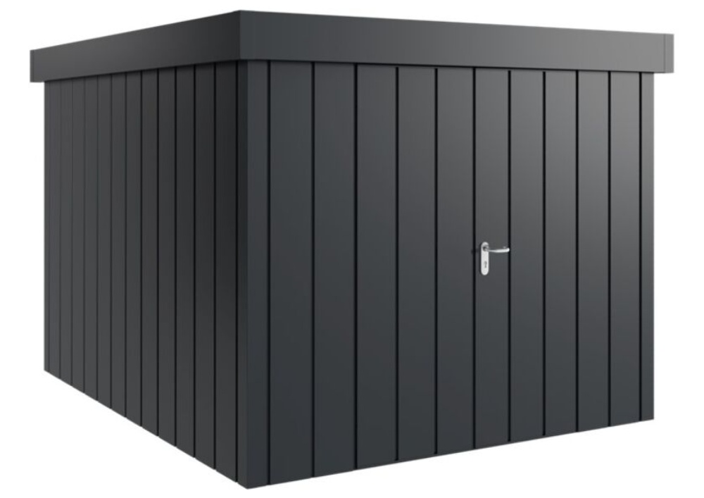 Hörmann Juno Modern, Redskabsskur, 11 m², højrehængt, antracitgrå