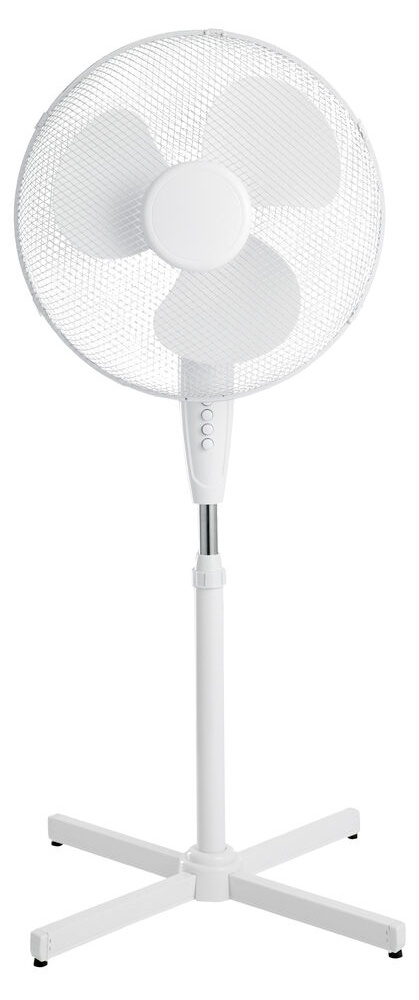 Gulvventilator, hvid, 45 W