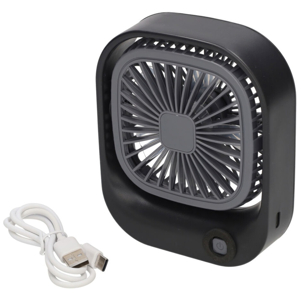 Mini USB-ventilator, genopladelig, assorteret, 3,5 W